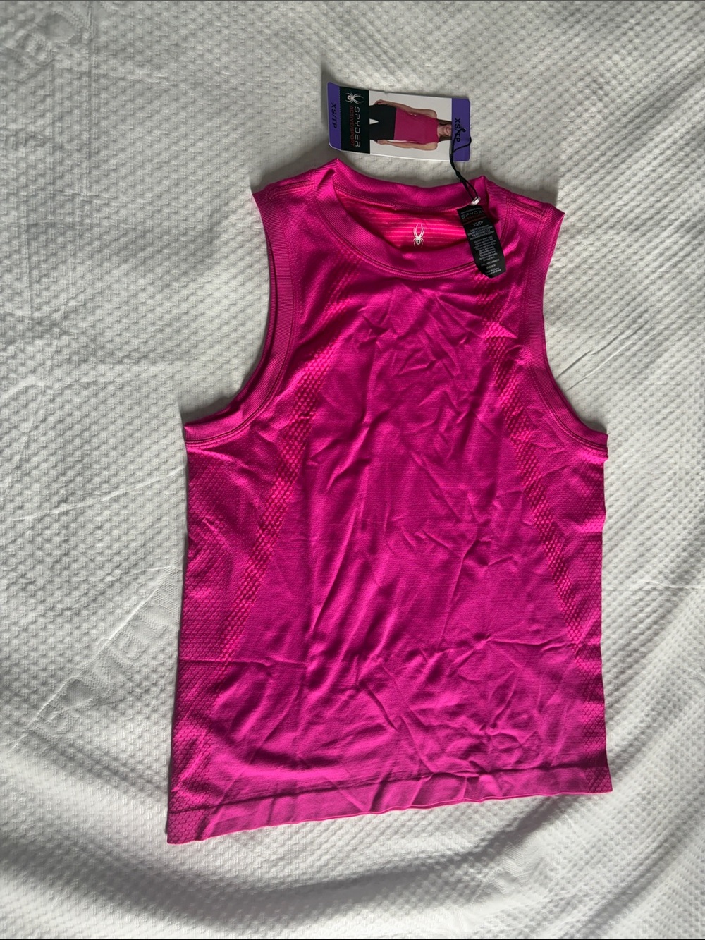 Spyder Women's Bright Pink Athletic Tank Top